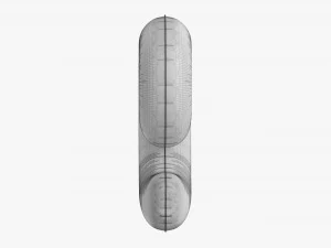 Foil balloon number 9 nine 3D Model
