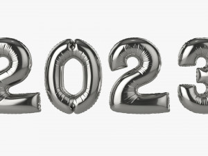Foil balloon numbers 2023 year Modelo 3D
