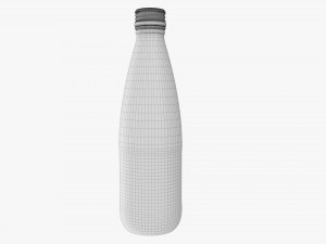 Glass water bottle mockup 02 Modelo 3D