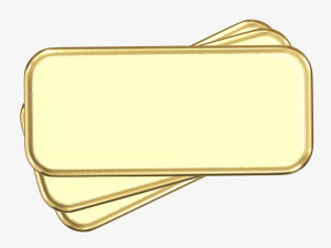 Gold ingots 01 Modelo 3D