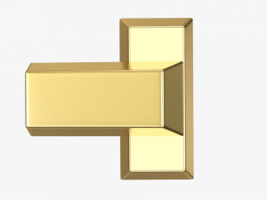 Gold ingots 02 Modelo 3D