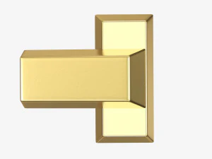 Gold ingots 02 3D Model