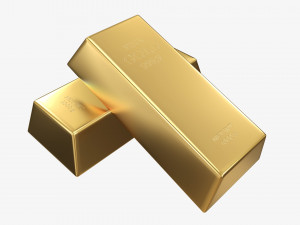 Gold ingots 04 Modelo 3D