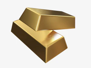 Gold ingots 04 3D Model