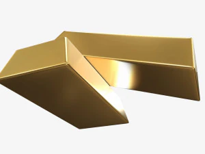 Gold ingots 04 3D Model