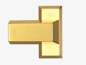 Gold ingots 04 3D Model