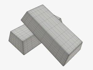 Gold ingots 04 3D Model