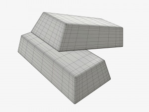 Gold ingots 04 Modelo 3D
