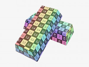 Gold ingots 04 Modelo 3D