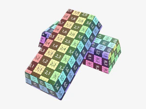 Gold ingots 04 3D Model