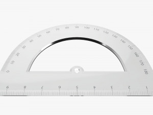 Half-circle protractor 01 Modelo 3D