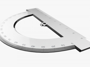 Half-circle protractor 01 Modelo 3D