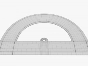 Half-circle protractor 01 Modelo 3D