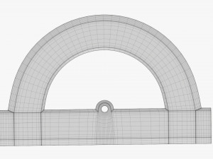 Half-circle protractor 01 Modelo 3D