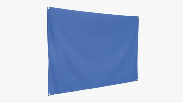 Hanging banner with eyelets mockup 3D मॉडल .c4d .max .obj .3ds .fbx .stl .blend 