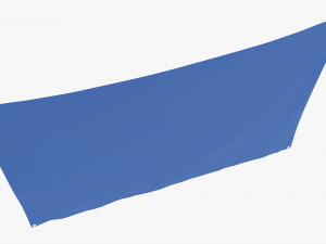 Hanging banner with eyelets mockup 3D मॉडल