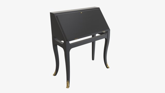 Hinged door bureau Modelo 3D .c4d .max .obj .3ds .fbx .stl .blend 