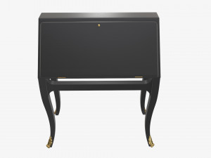 Hinged door bureau Modelo 3D