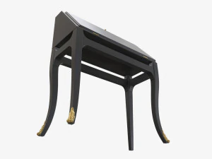 Hinged door bureau 3D Model