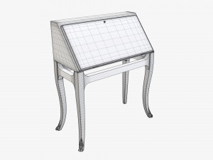 Hinged door bureau Modelo 3D
