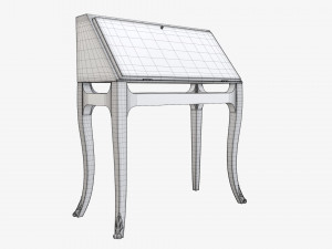 Hinged door bureau Modelo 3D