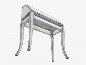 Hinged door bureau Modelo 3D