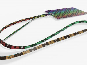 Identity card on strap large 3D Model