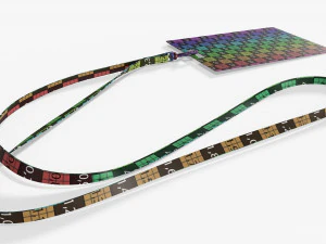 Identity card on strap large 3D Model