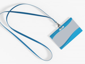 Identity card on strap narrow Modelo 3D
