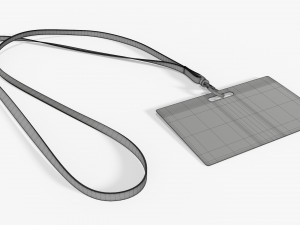 Identity card on strap narrow Modelo 3D