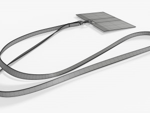 Identity card on strap narrow Modelo 3D