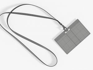 Identity card on strap narrow Modelo 3D
