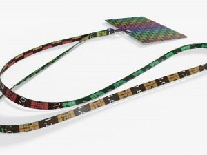 Identity card on strap narrow Modelo 3D