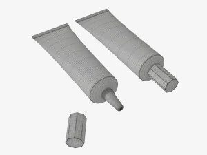 Tubo di supercolla istantanea 01 Modello 3D