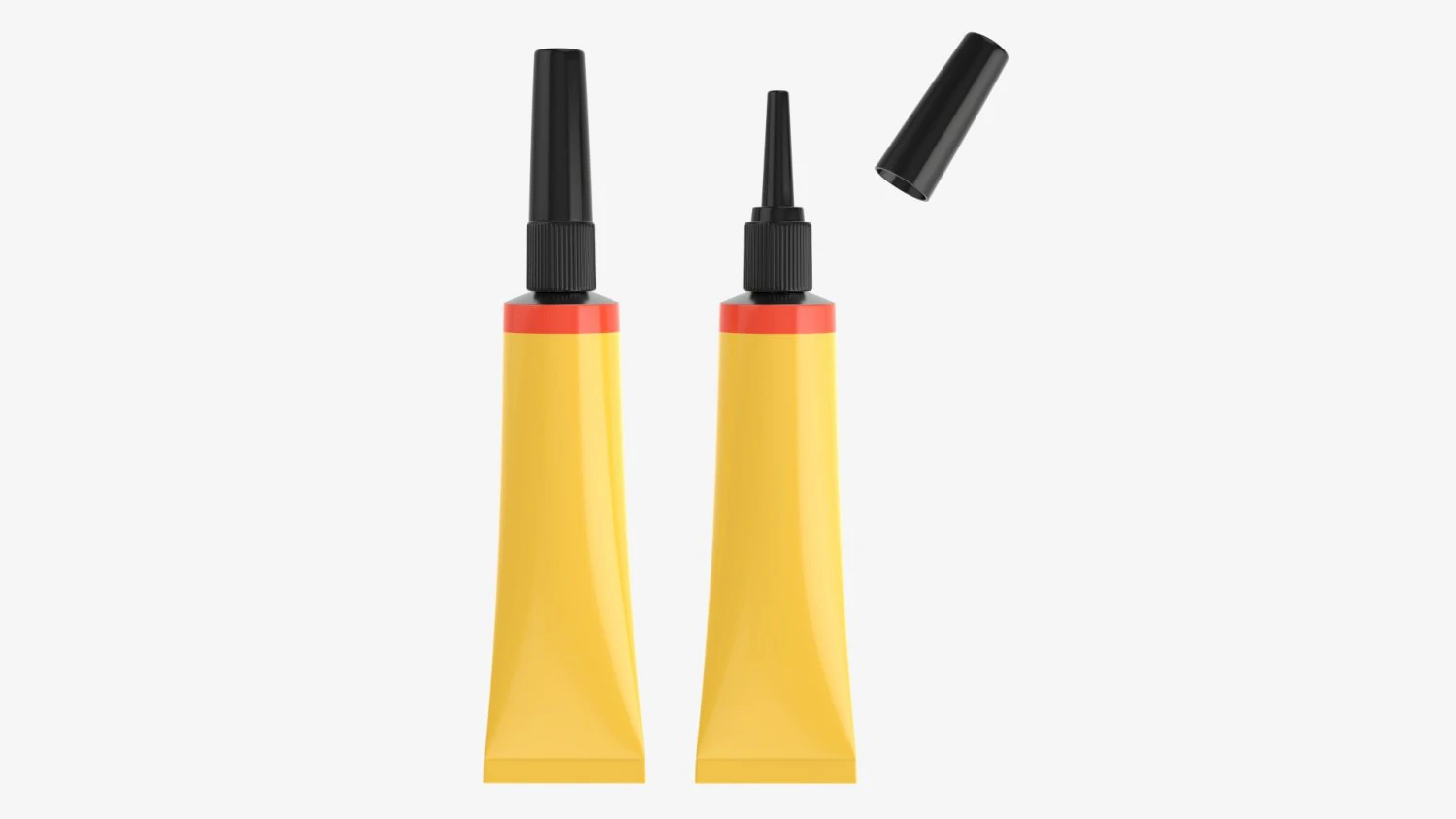 Instant super glue tube 02 3D Model .c4d .max .obj .3ds .fbx .stl .blend 