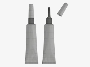 Instant super glue tube 02 3D Model