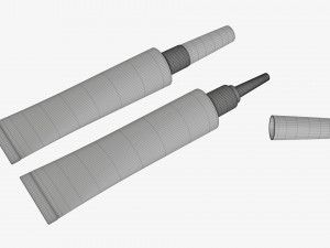 Instant super glue tube 02 Modelo 3D