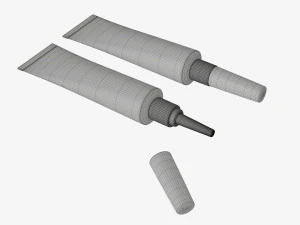 Instant super glue tube 02 3D Model