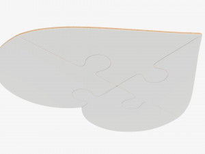 Jigsaw puzzle heart 01 Modelo 3D