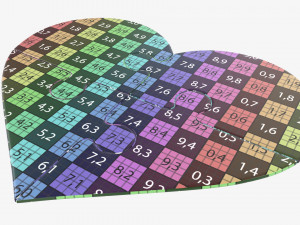 Jigsaw puzzle heart 01 Modelo 3D