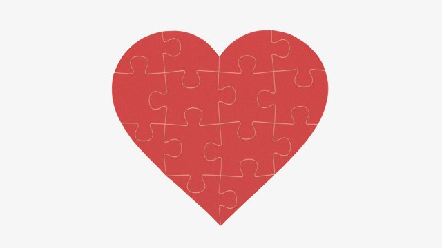 Jigsaw puzzle heart 02 Modelo 3D .c4d .max .obj .3ds .fbx .stl .blend 