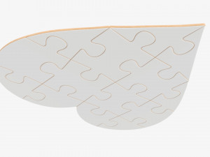 Jigsaw puzzle heart 02 Modelo 3D