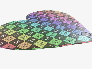 Jigsaw puzzle heart 02 3D Model