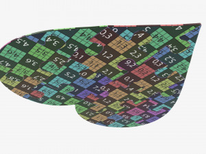 Jigsaw puzzle heart 02 Modelo 3D