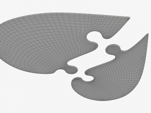 Jigsaw puzzle heart halves Modelo 3D