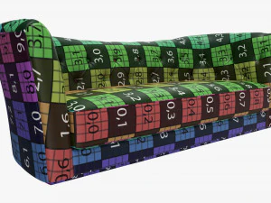 Knole style sofa 3D Model