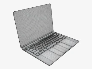 Laptop mockup 02 3D Model
