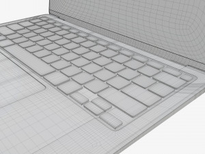 Laptop mockup 02 Modelo 3D