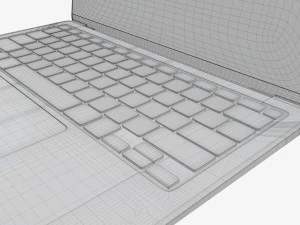 Laptop mockup 02 3D Model