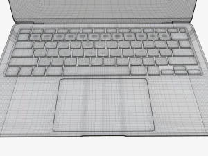 Laptop mockup 02 3D Model